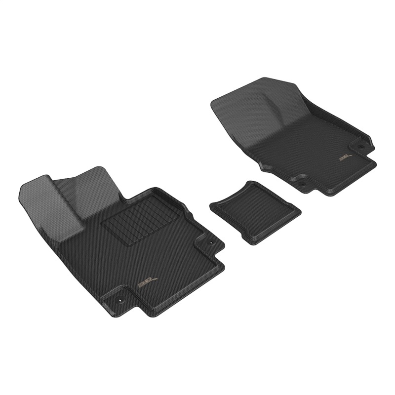 Genesis Gv60 Floor Mats - Front - 3D MAXpider - Kagu Series - Black - `23-`27